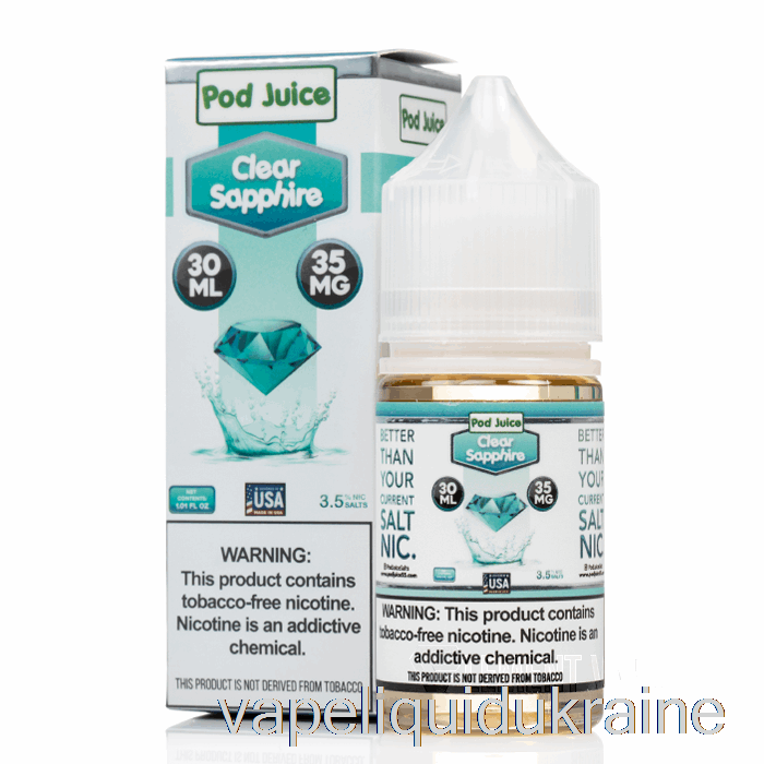 Vape Ukraine Clear Sapphire - Pod Juice - 30mL 35mg